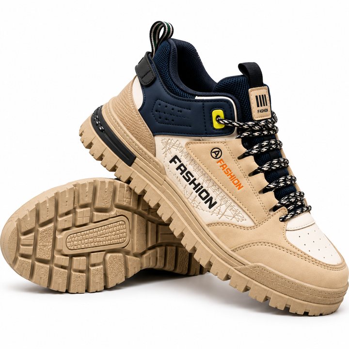 Apexform - Sneakers With Contrast Panels and Chunky Soles