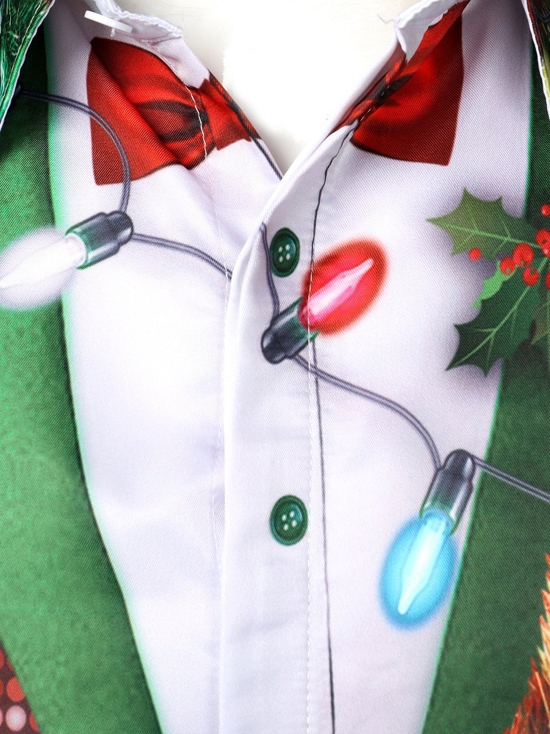 Bryce - Men's Christmas Fun outfit Theme top Holiday Button-down Long-Sleeved Shirt
