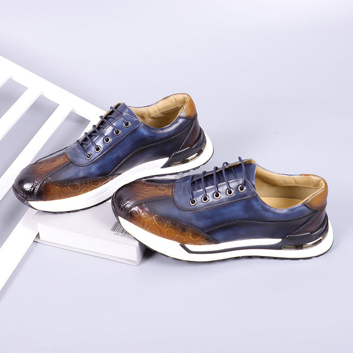 Hitmayer - Lace Up Leather Sneakers