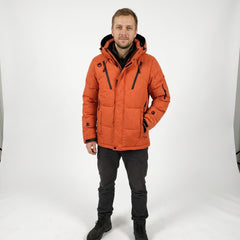 Peneolia - Puffer Jacket With Hood and Zippered Pockets