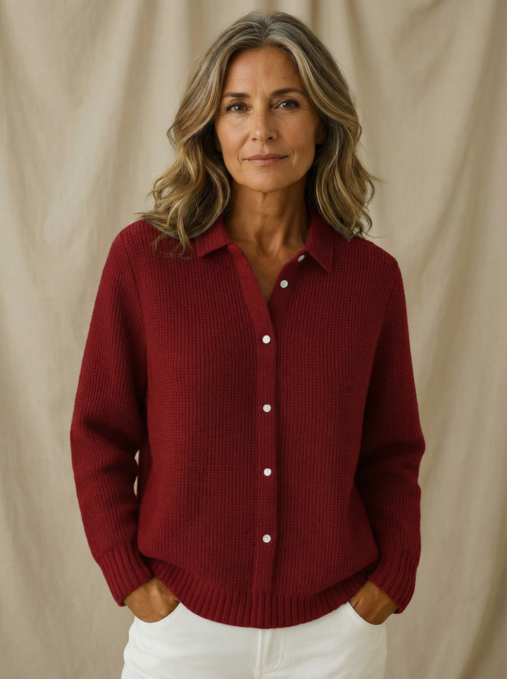 Nofar - Classic Button-Down Knitted Cardigan