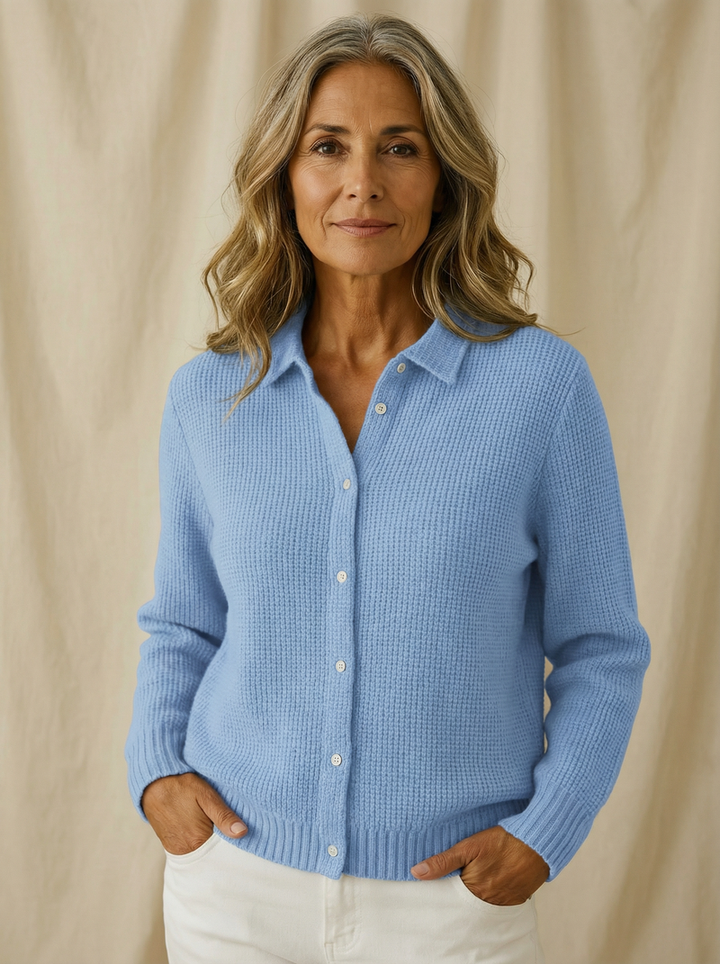 Nofar - Classic Button-Down Knitted Cardigan
