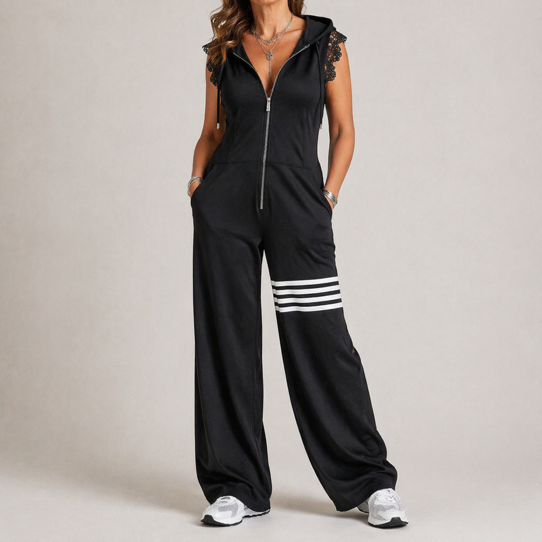 Riane - Sleeveless Hooded Jumpsuit