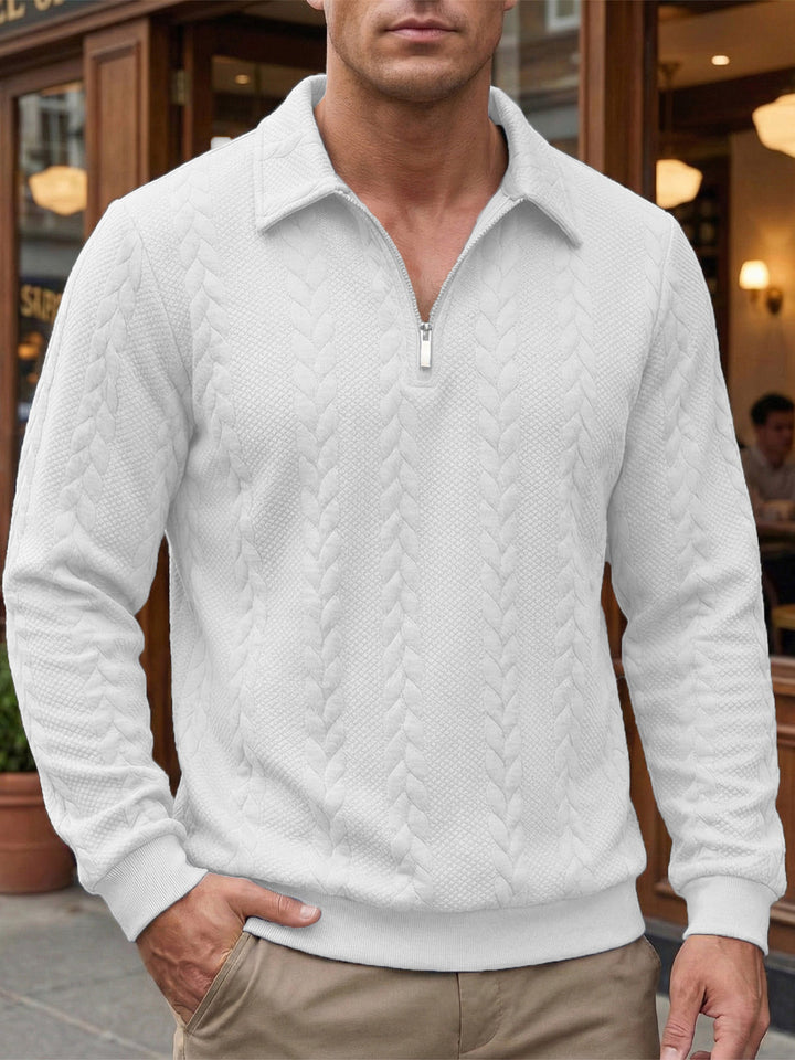 Eliyahu - Stylish Long Sleeve Jacket With Half Zipper