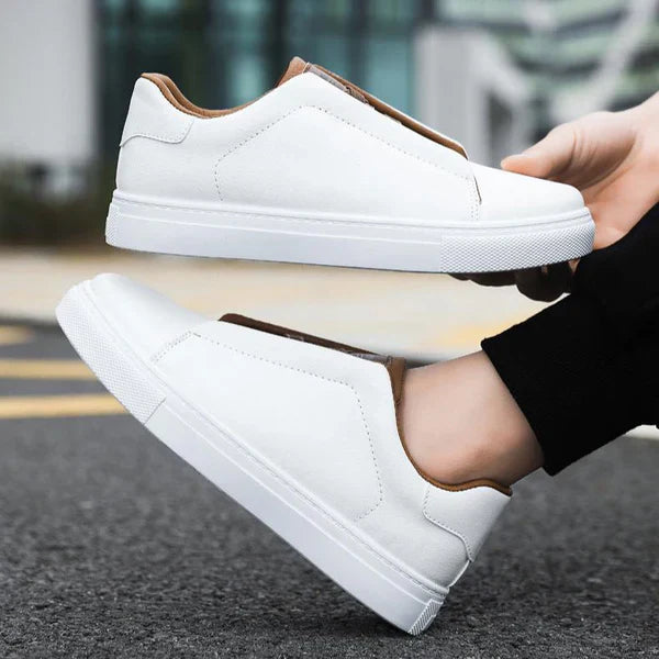 Dowd - Leather Sneakers With Grip Sole