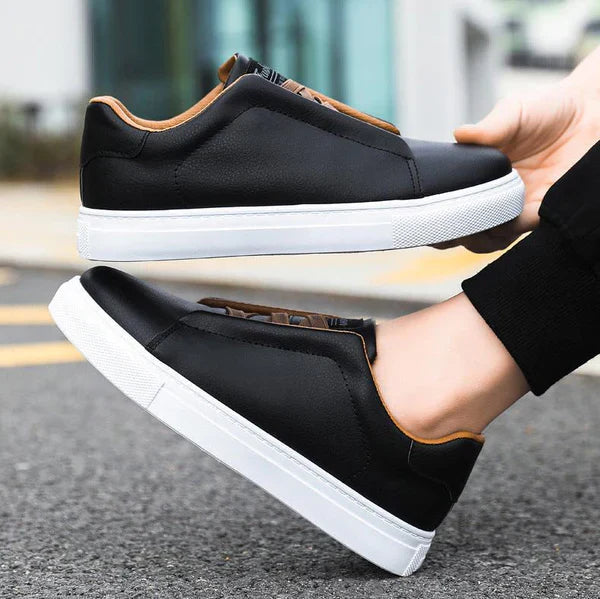 Dowd - Leather Sneakers With Grip Sole