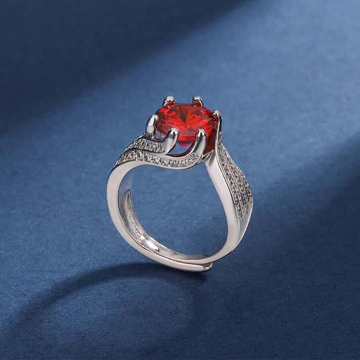 Halyna - 3-Carat Super Flash Moissanite Ring