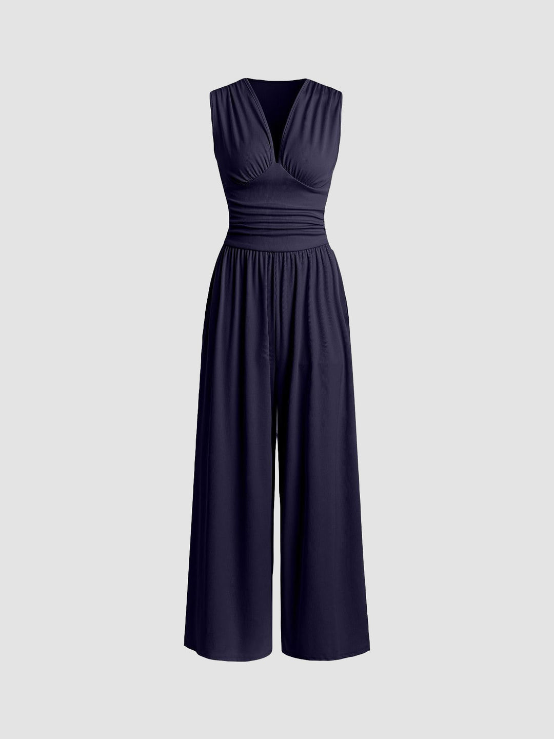 Donna - Chic Sleeveless Wide Leg Jumpsuit