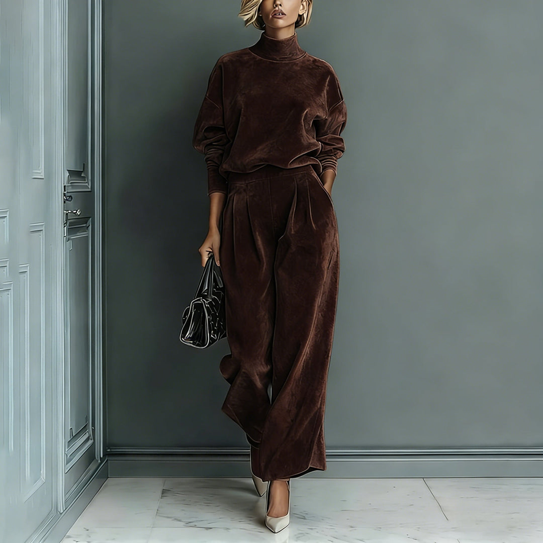 Lironah - Comfortable Leisure Warm Two Piece Set