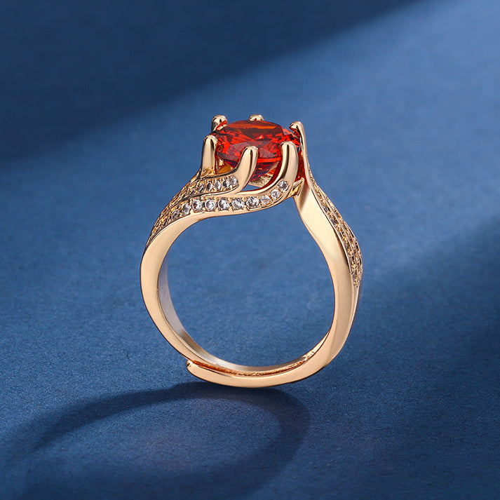 Halyna - 3-Carat Super Flash Moissanite Ring