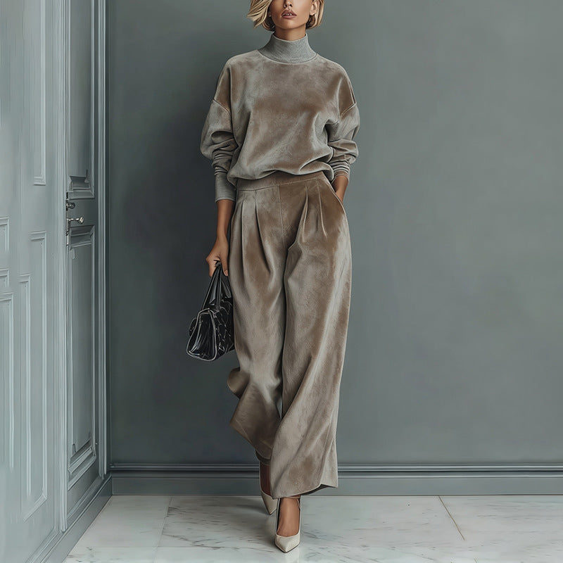 Lironah - Comfortable Leisure Warm Two Piece Set