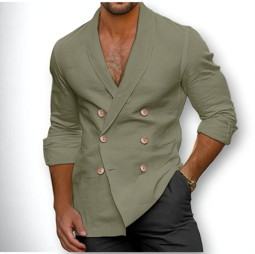 Milorad - Casual Double Breasted Shirt