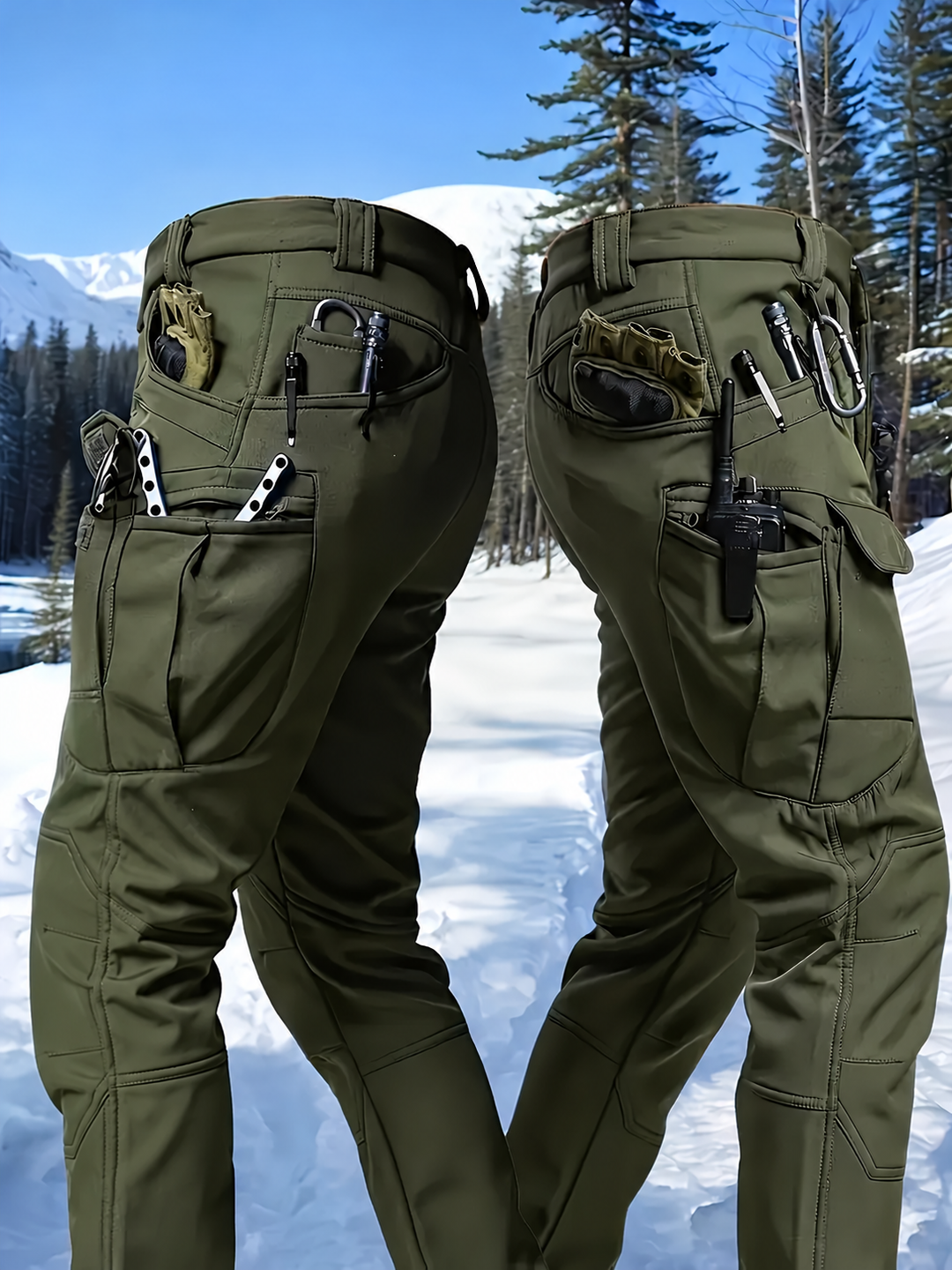 Hypergrid - Lined Cargo Pant With Multiple Pockets