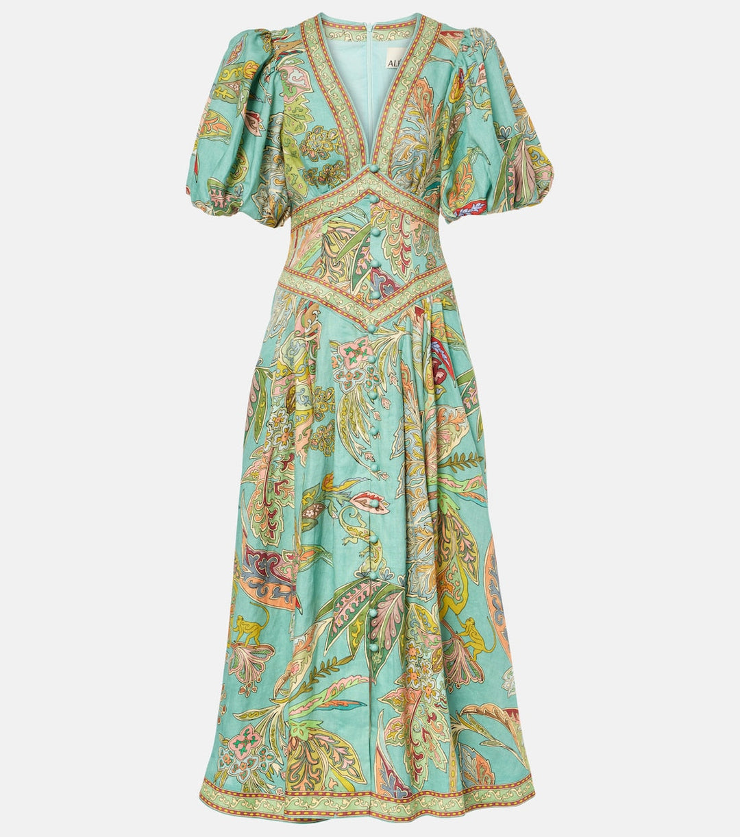 Taliqua - Fashionable Short Sleeve Printed Dress