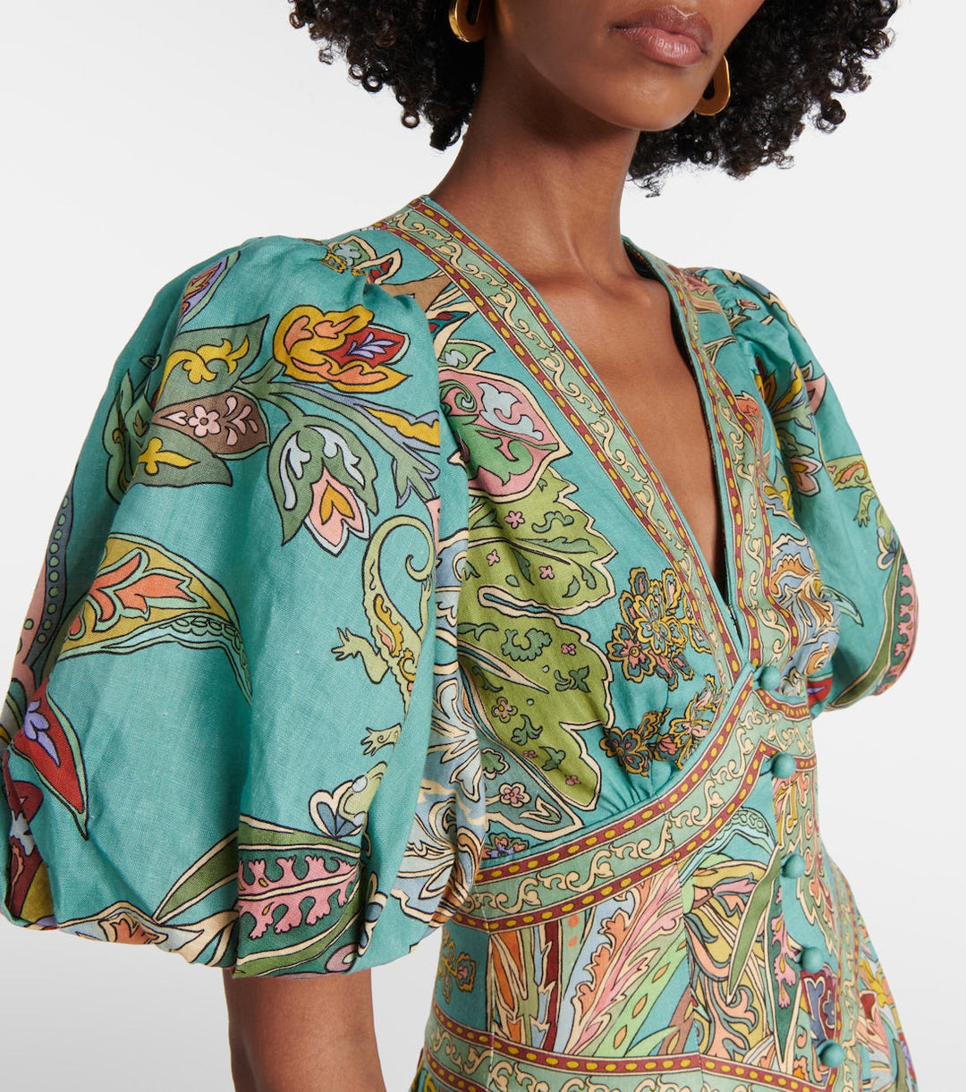 Taliqua - Fashionable Short Sleeve Printed Dress