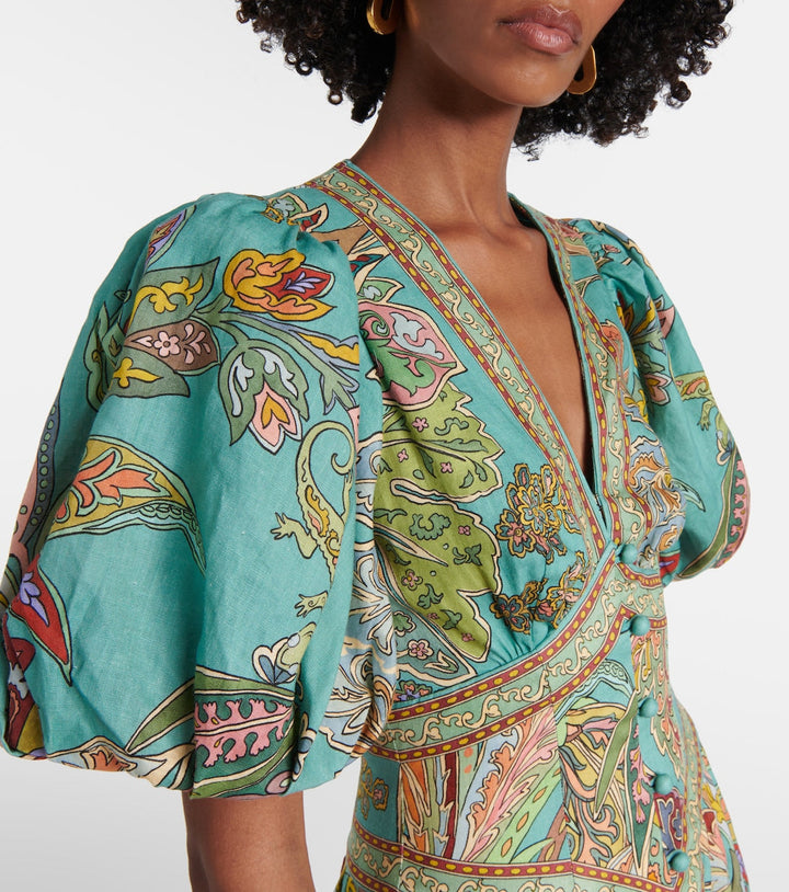 Taliqua - Fashionable Short Sleeve Printed Dress