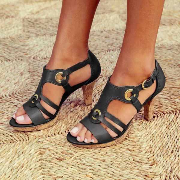 Rozenn - High Heel Sandals With Ankle Strap