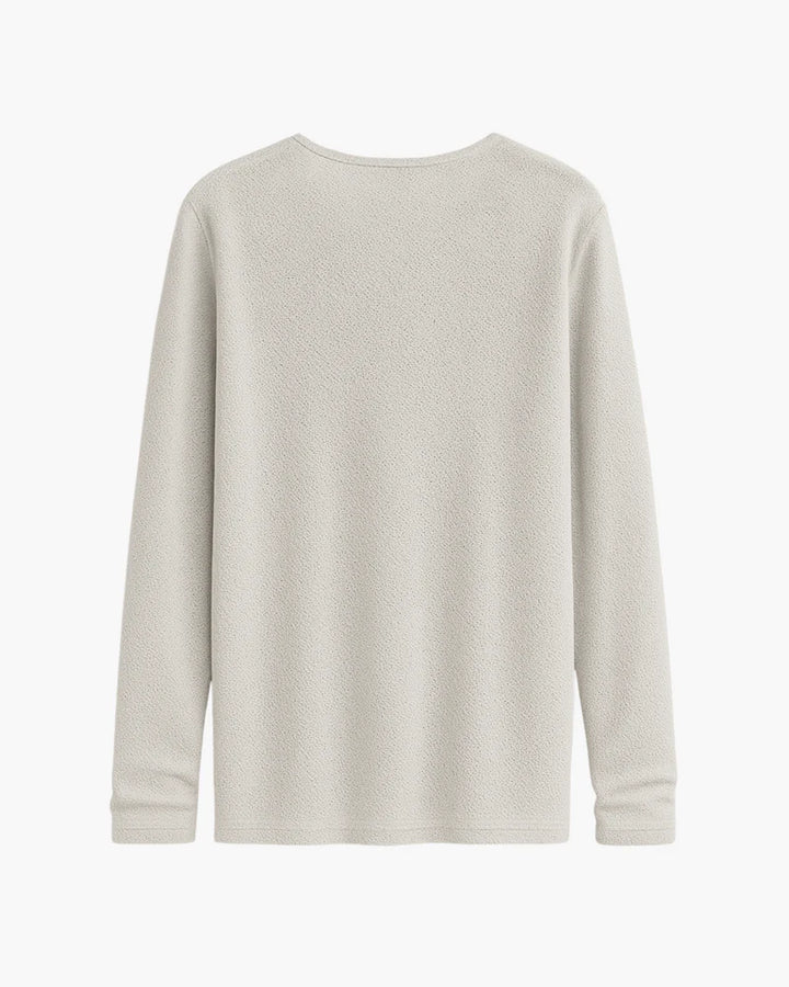 Beltran - Elegant Long Sleeve Knitted Shirt