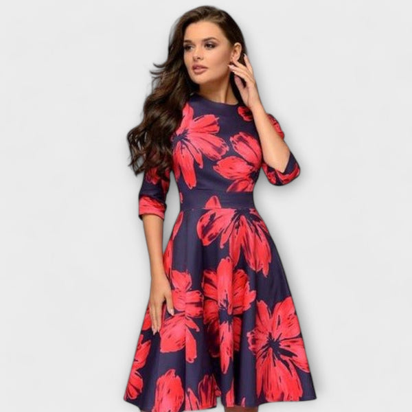 Jeri - Elegant Knee Length Dress