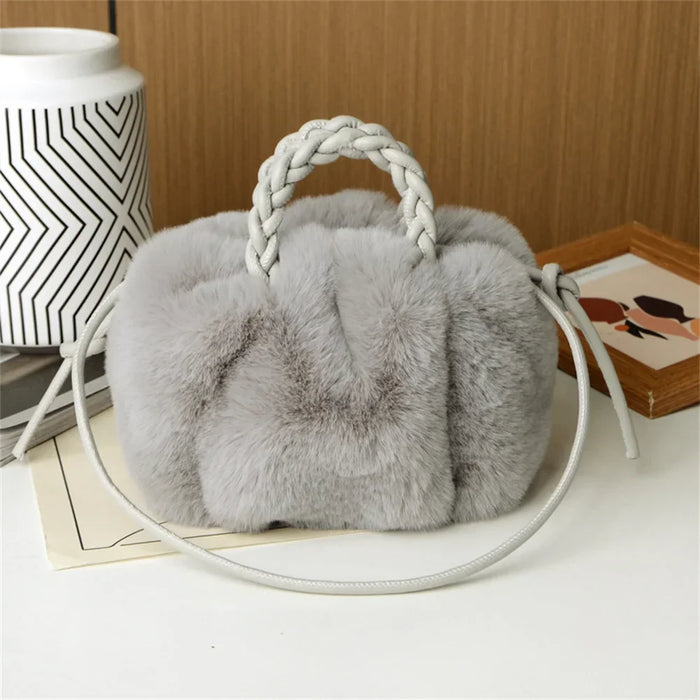 Narnia - Pumpkin Plush Shoulder Bag