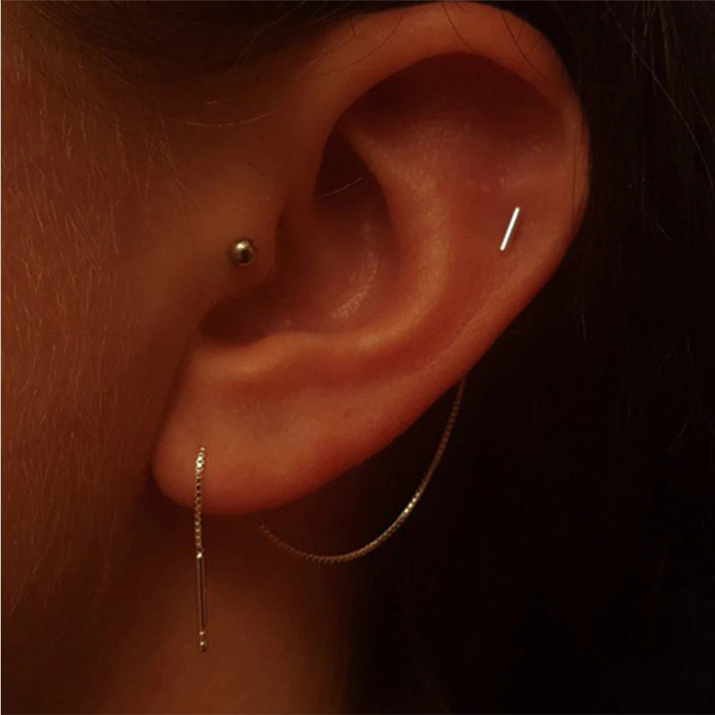Jolana - T-Shaped Chain Earring