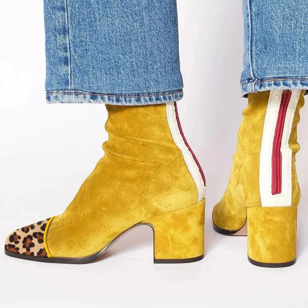 Aless - Elegant Suede Ankle Boots