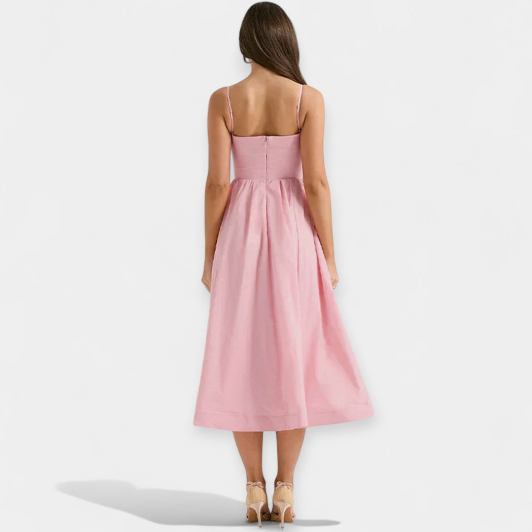 Shelley - Mini Dress With Round Neckline And Straps