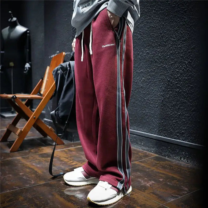 Krause - Wide-Leg pants with Side Stripes