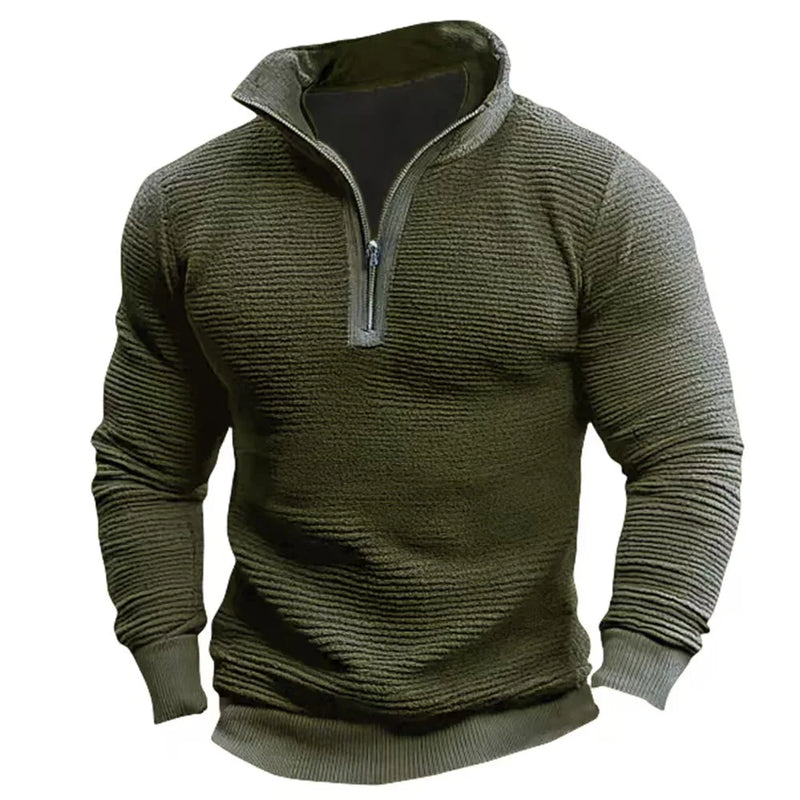 Saverio - Vintage Sweatshirt With Half Zipper