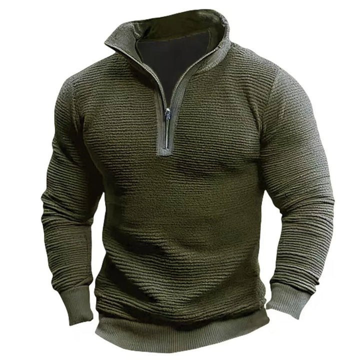 Saverio - Vintage Sweatshirt With Half Zipper