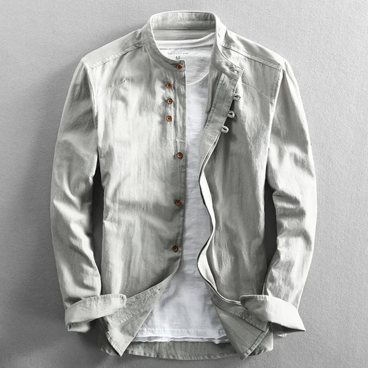Hrvoje - Elegant Shirt With Mandarin Collar