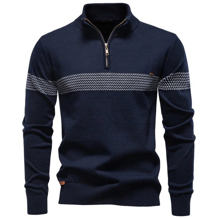 Amitai - Classic Half Zipper Knitted Sweater