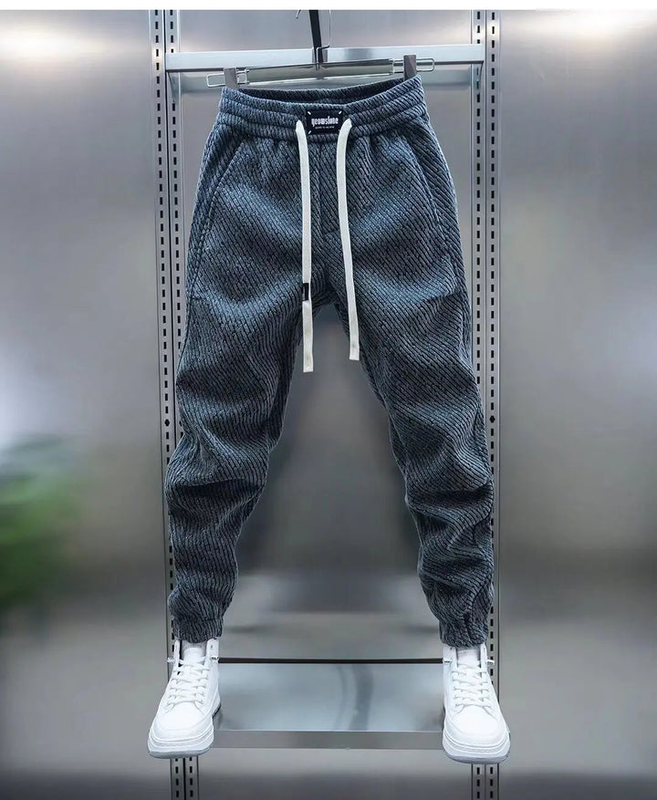 Jukka - Elastic Waist Trousers With Drawstring