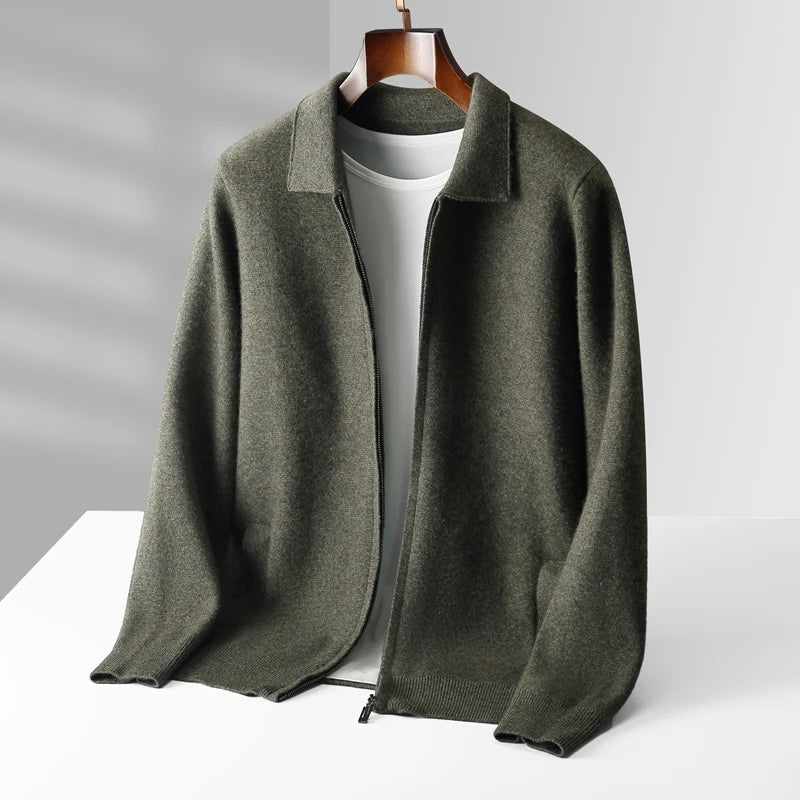 Quinton - Cashmere Cardigan With Zipper