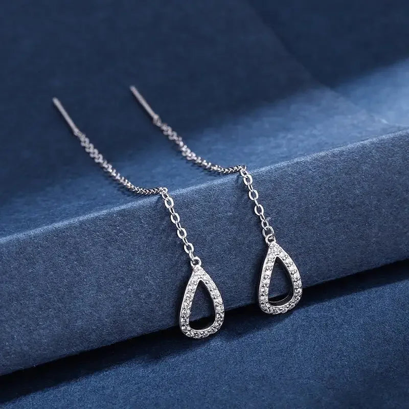Soazig - Drop Ear Line Long Hanging Earrings