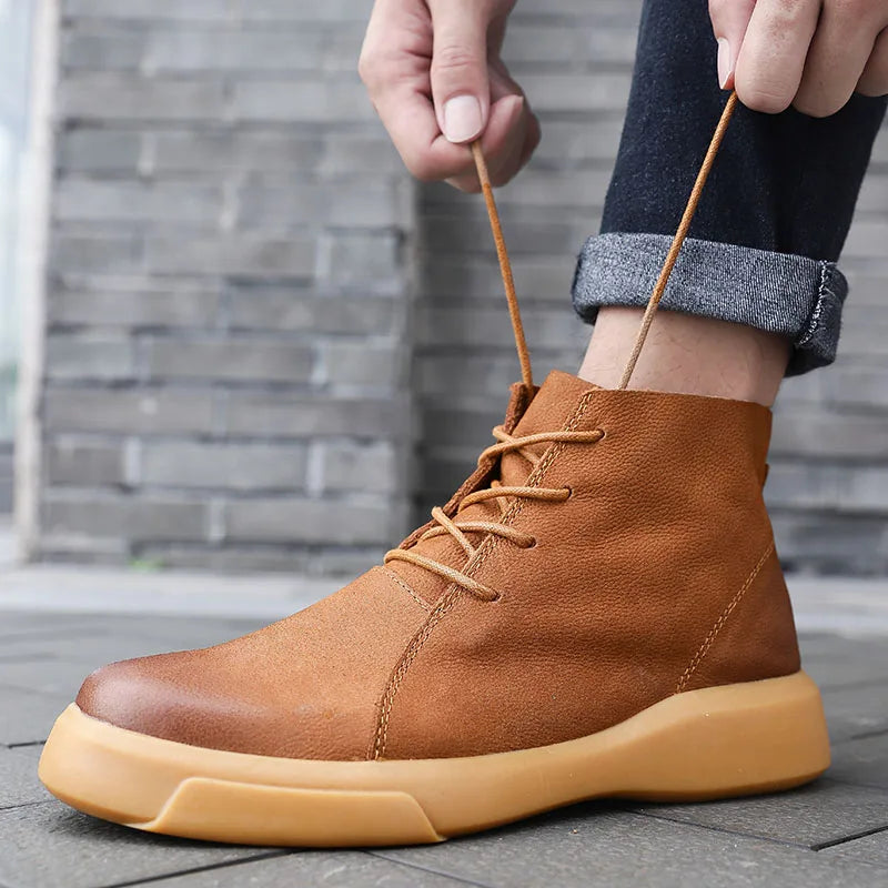 Avishai - Leather Lace-Up Boot