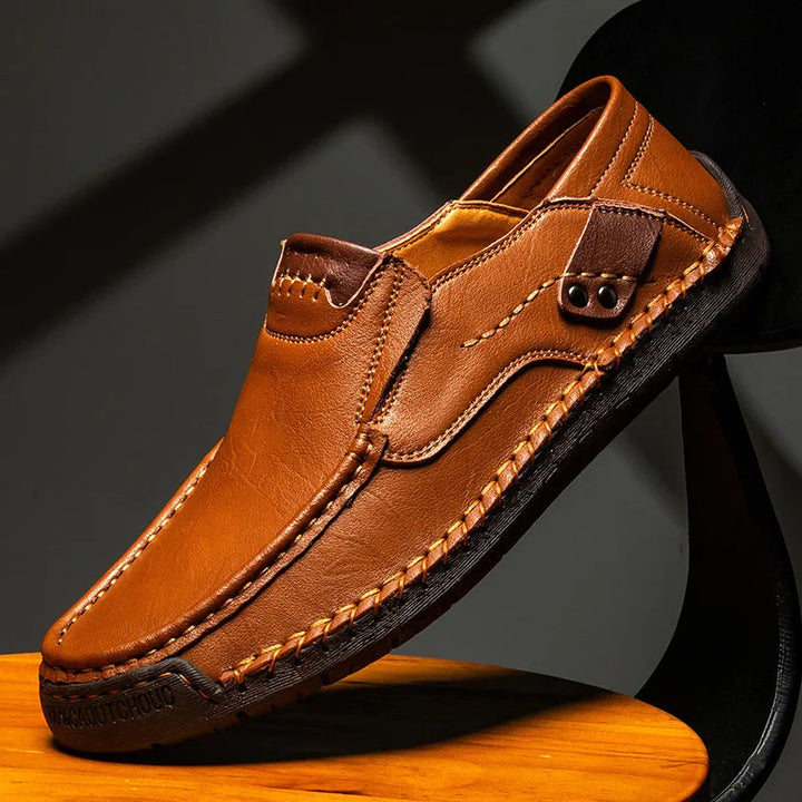 Razal - Elegant Leather Slip-On Loafers