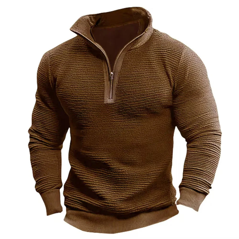 Saverio - Vintage Sweatshirt With Half Zipper