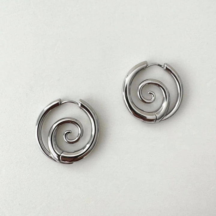 Kaliah - Spiral Hoop Earrings