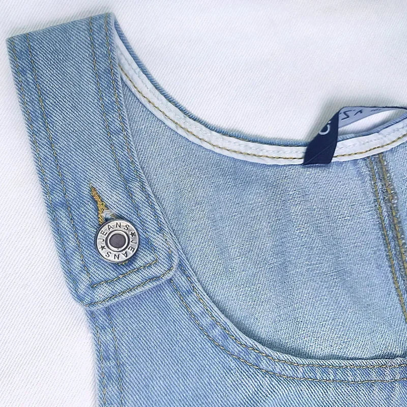 Malwina - Practical And Light Denim Summer Dress