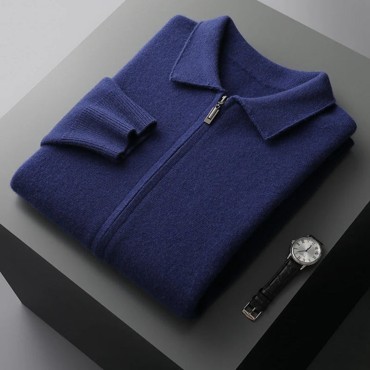 Quinton - Cashmere Cardigan With Zipper