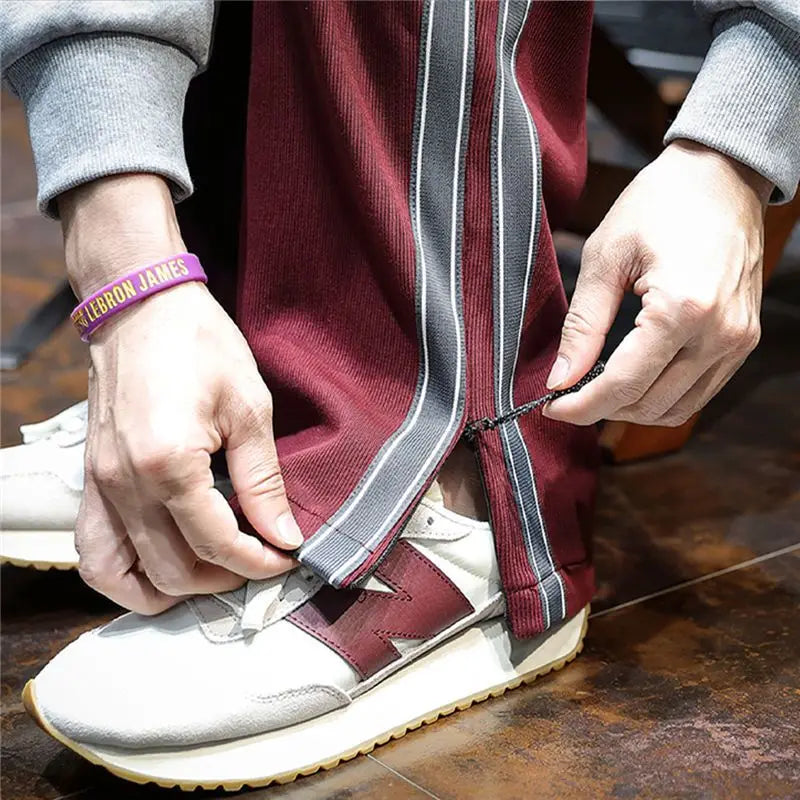 Krause - Wide-Leg pants with Side Stripes