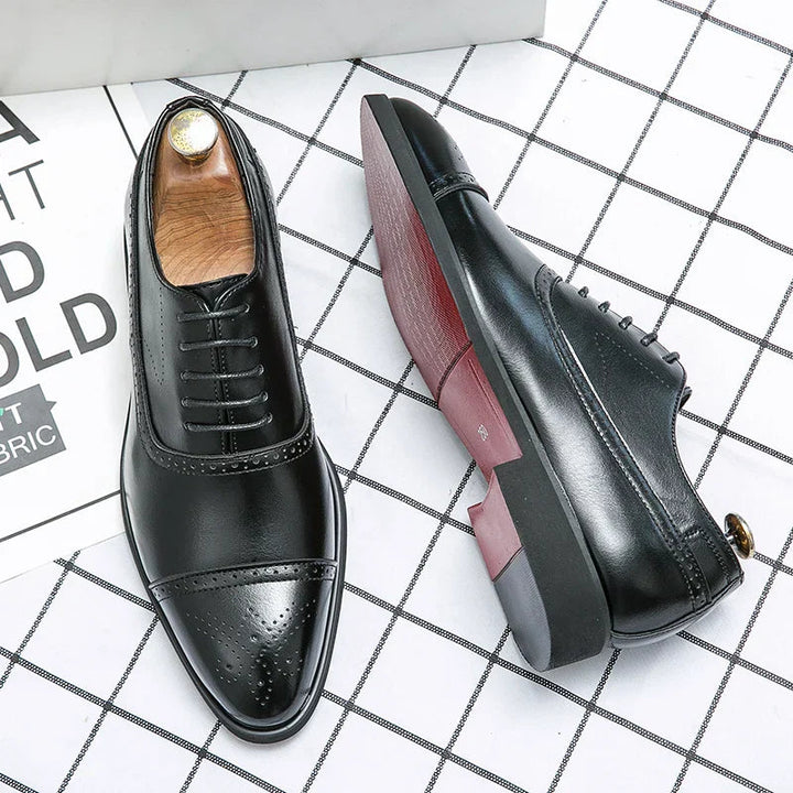 Zydan - Casual Leather Lace Up Shoes