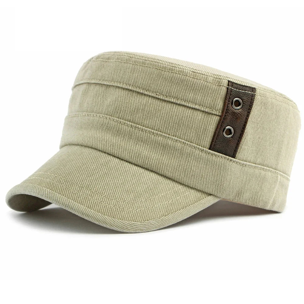 Pauzeasync - Denim Cap With Buckle Strap