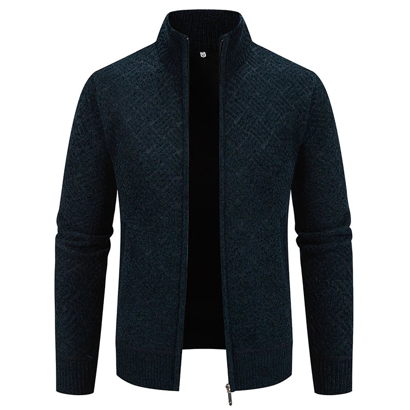 Guilherme - Chunky Knit Cardigan with Zipper