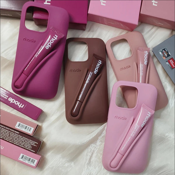 LuxeLoop - iPhone Silicone Case with Lipstick Holder
