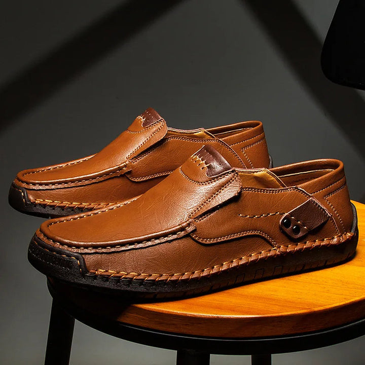 Razal - Elegant Leather Slip-On Loafers