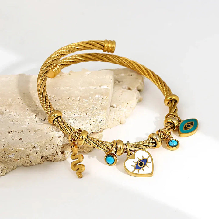 Nayvia - Evil Eye Charm Bracelet