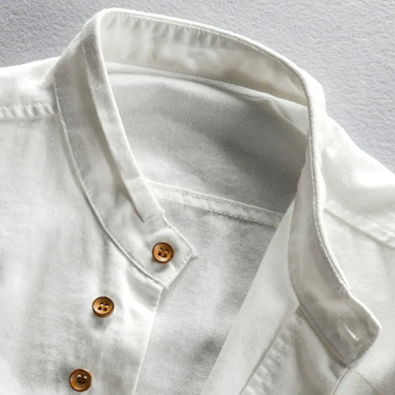 Hrvoje - Elegant Shirt With Mandarin Collar