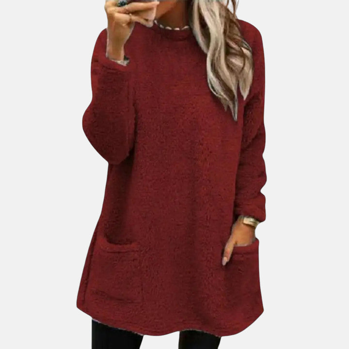 Oriella - Soft Fleece Sweater With Pocket